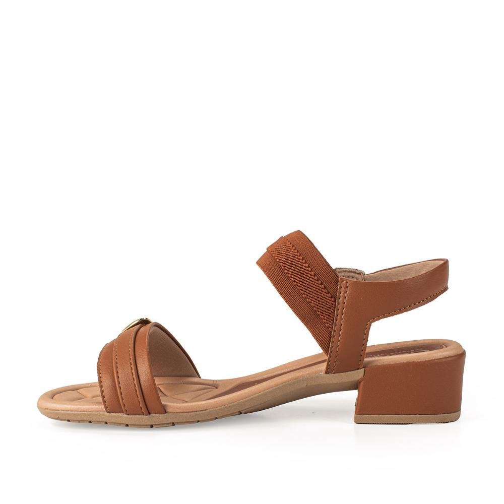 Sandália Campesí de Salto Bloco Marinho CP652 Marrom 4