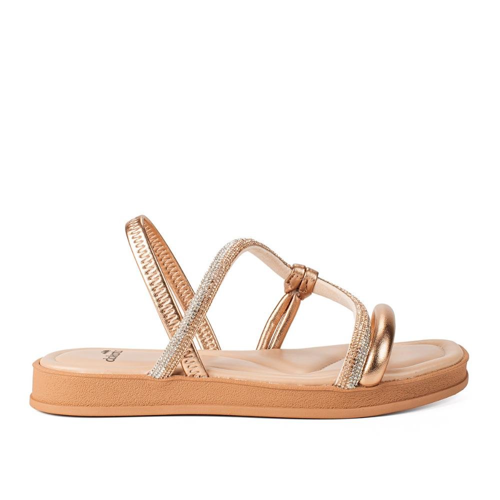 Sandália Dakota Flatform Metalizada Y8621 Dourado 1