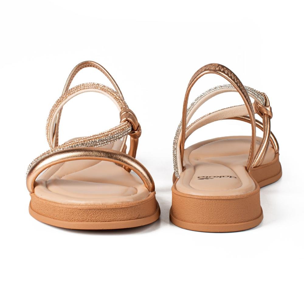 Sandália Dakota Flatform Metalizada Y8621 Dourado 4