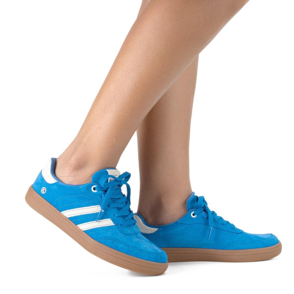 Tênis Kolosh Casual de Couro C3905 Azul 2