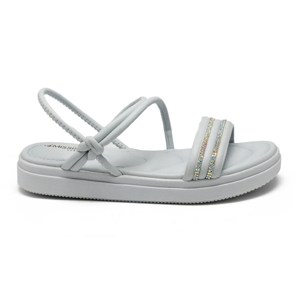 Sandália Mississipi Flatform Claro MC572 Azul 3