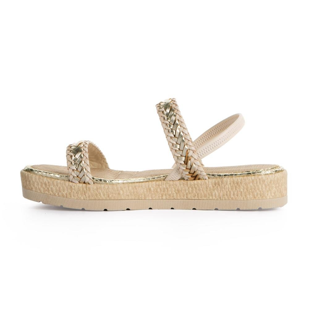 Sandália Mississipi Flatform MC652 Bege 3