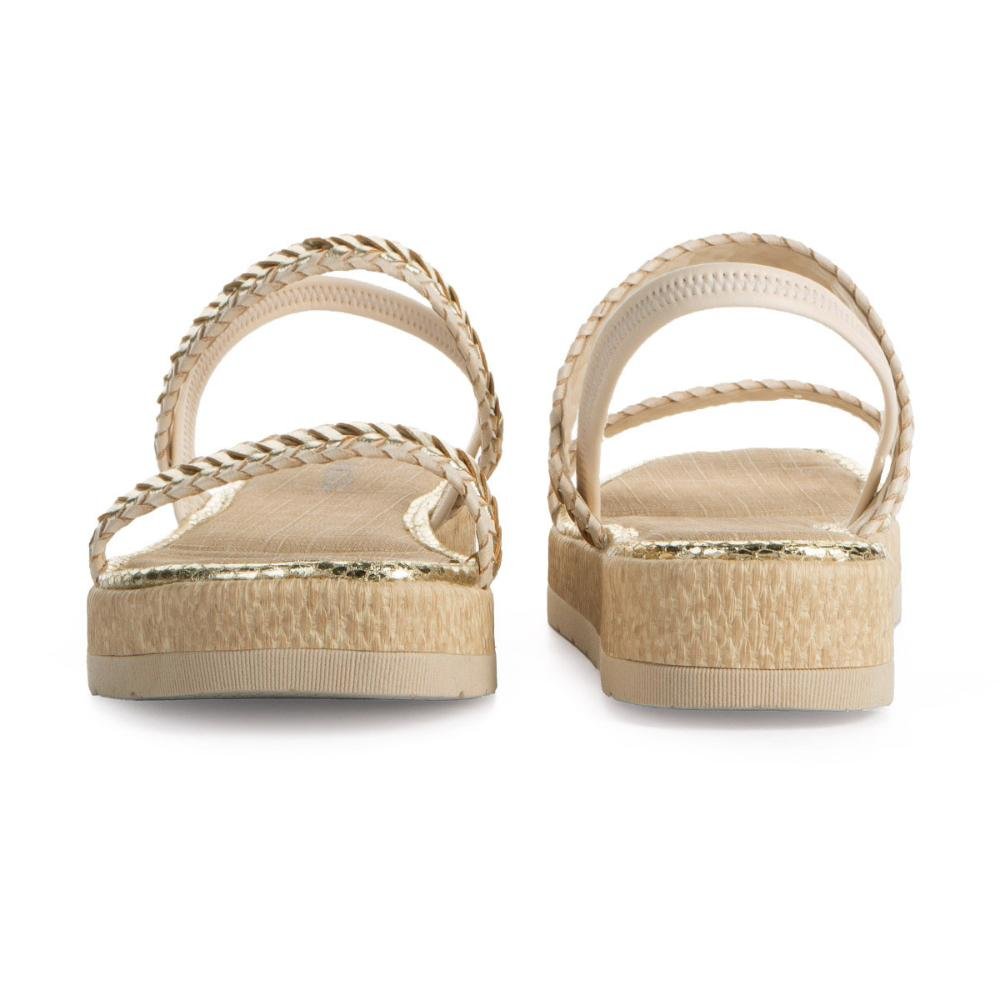 Sandália Mississipi Flatform MC652 Bege 4