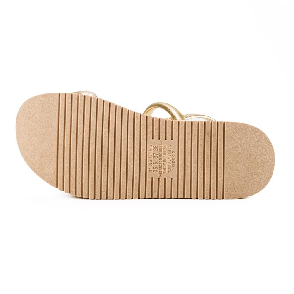 Sandália Mississipi Flatform MC751 Dourado 5