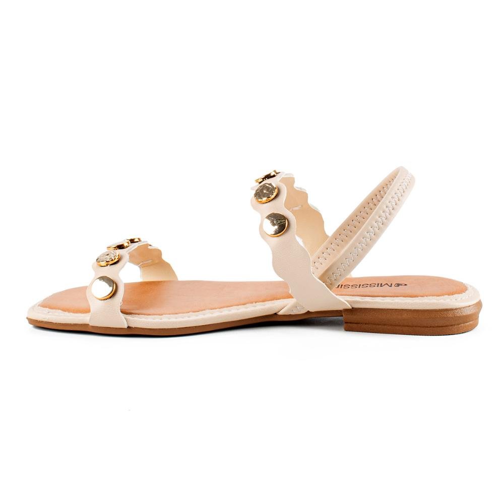 Sandália Mississipi Rasteira MC742 Bege 3