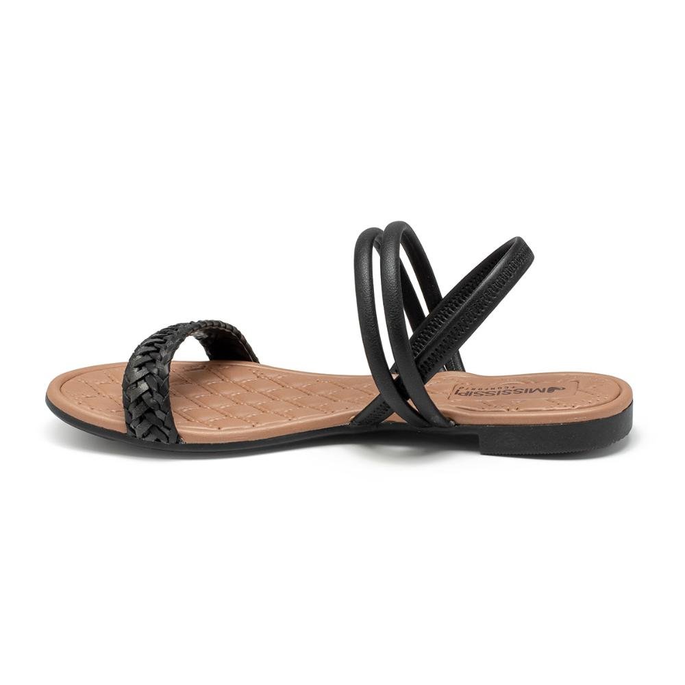 Sandália Mississipi Rasteira MC532 Preto 4