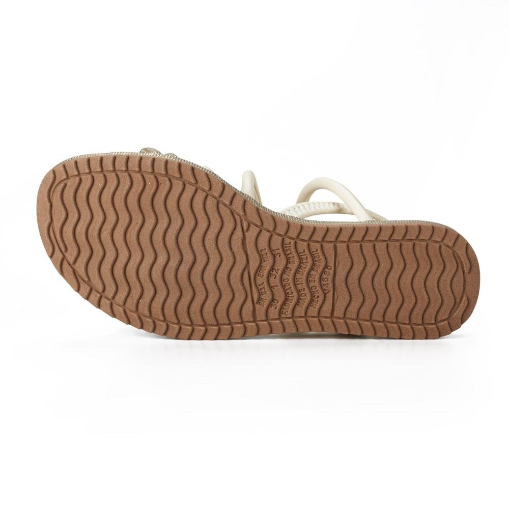 Sandália Pink Cats Infantil Flatform V4961 Bege 4