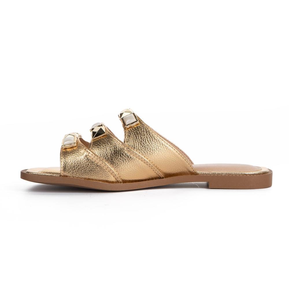 Slide Tanara Metalizado T8625 Dourado 3