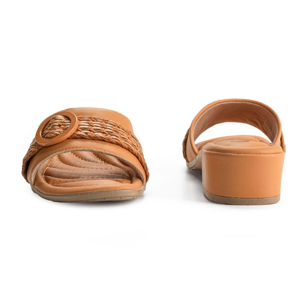 Tamanco Campesí de Salto Bloco CP571 Marrom 4