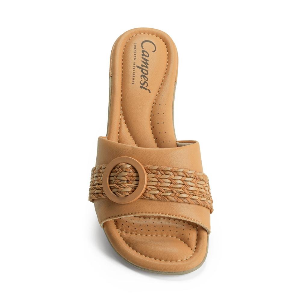 Tamanco Campesí de Salto Bloco CP571 Marrom 6