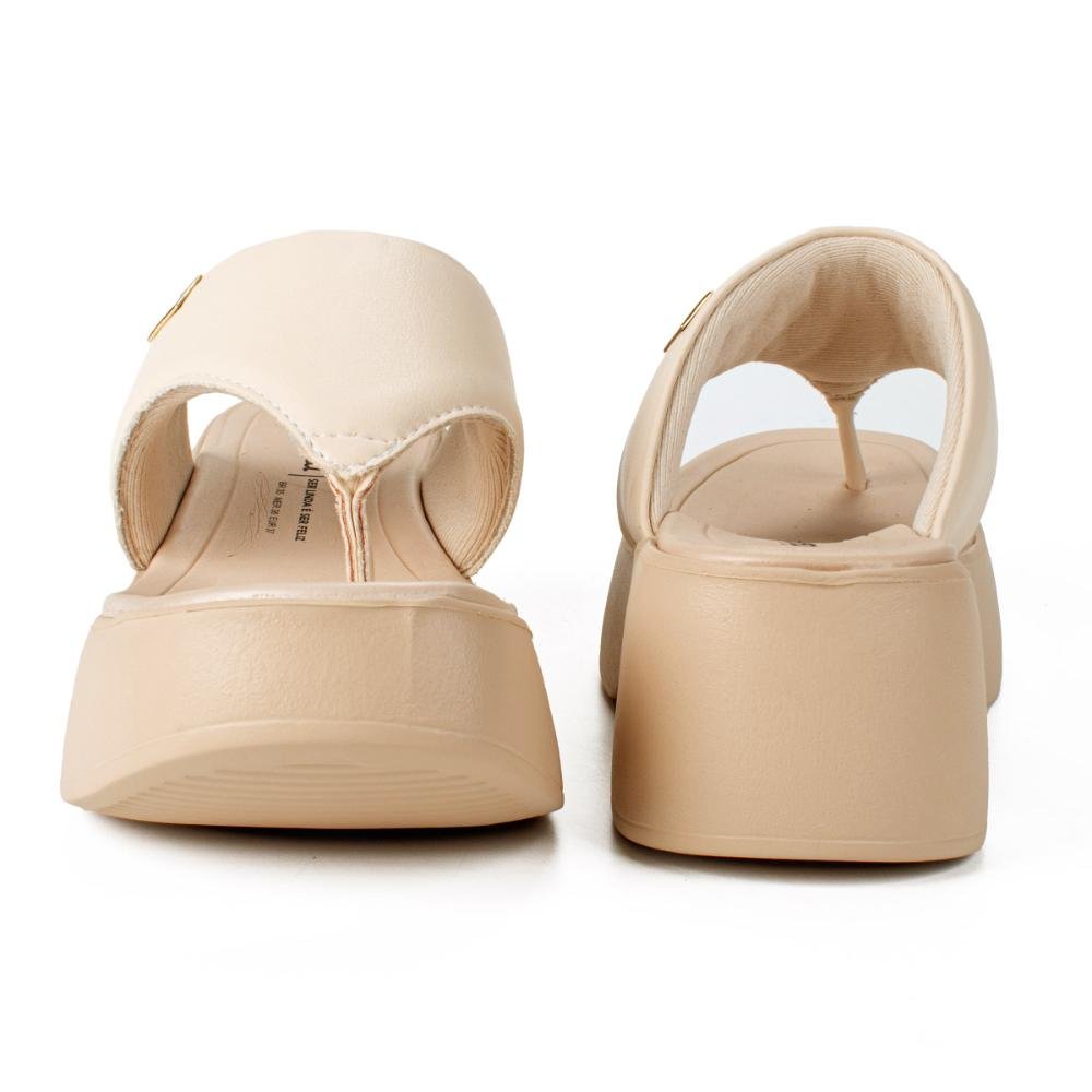 Tamanco Dakota Anabela Y8691 Bege 6