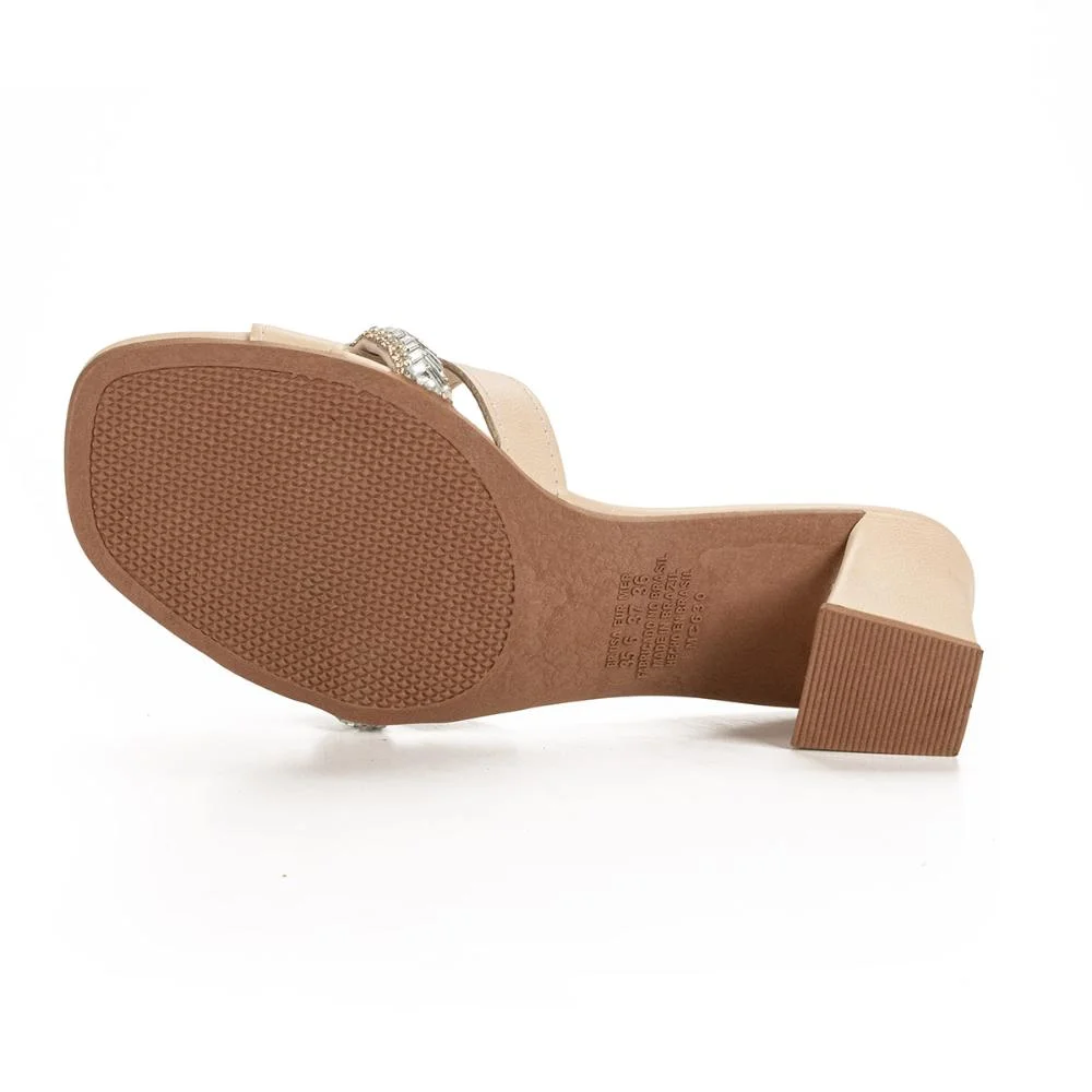 Tamanco Mississipi de Salto Bloco MC631 Bege 5