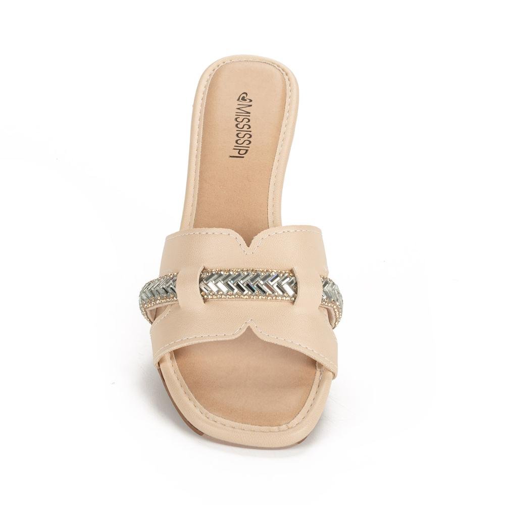 Tamanco Mississipi de Salto Bloco MC631 Bege 6