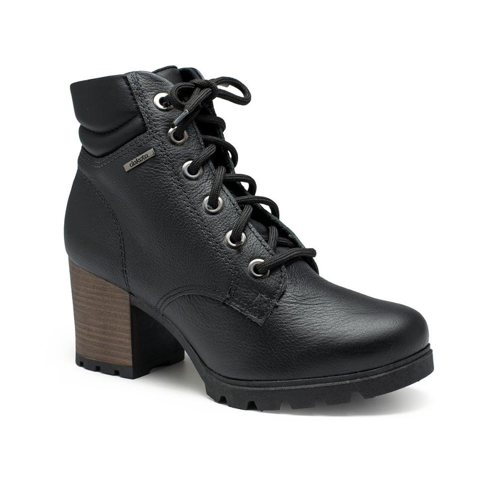 Bota Coturno Dakota Em Couro G9791 Preto 1
