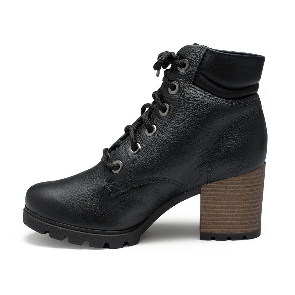 Bota Coturno Dakota Em Couro G9791 Preto 4
