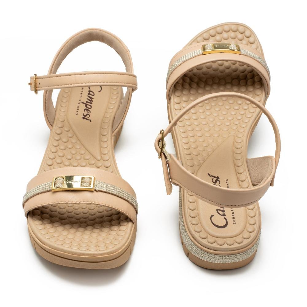 Sandália Campesí Flatform CP323 Bege 5