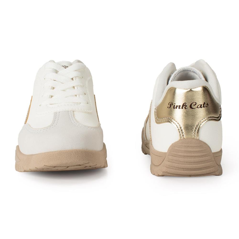 Tênis Pink Cats Infantil Casual V5281 Branco 5