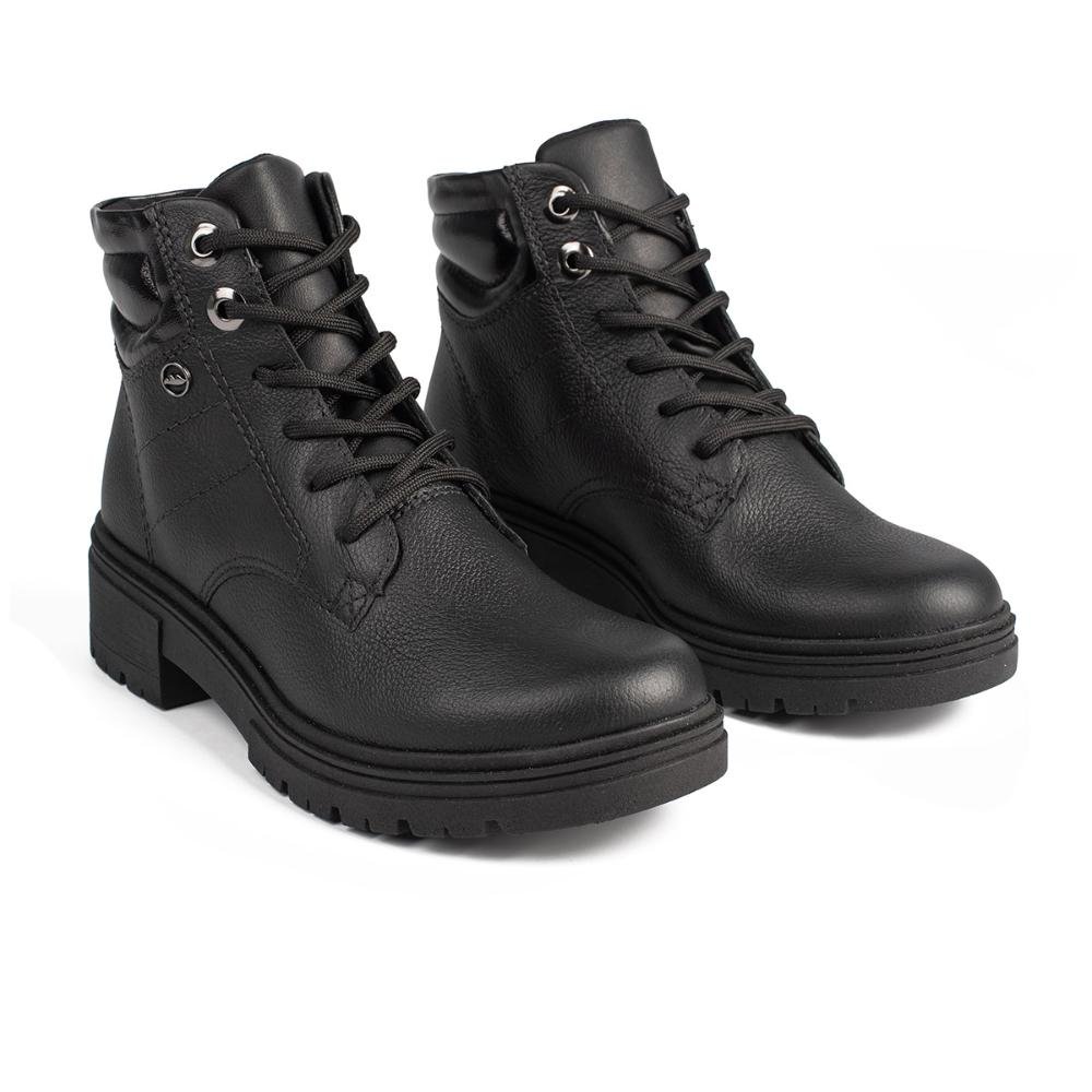Bota Coturno Dakota Em Couro Feminina D0451 Preto 5