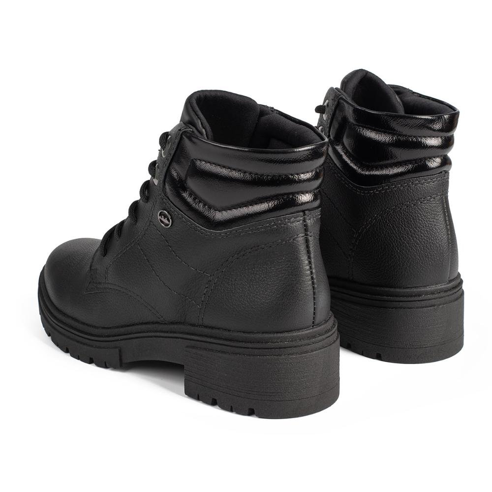 Bota Coturno Dakota Em Couro Feminina D0451 Preto 6