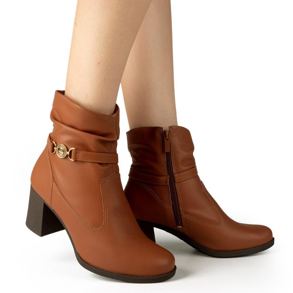 Bota Dakota de Cano Curto Feminina DA825 Marrom 2