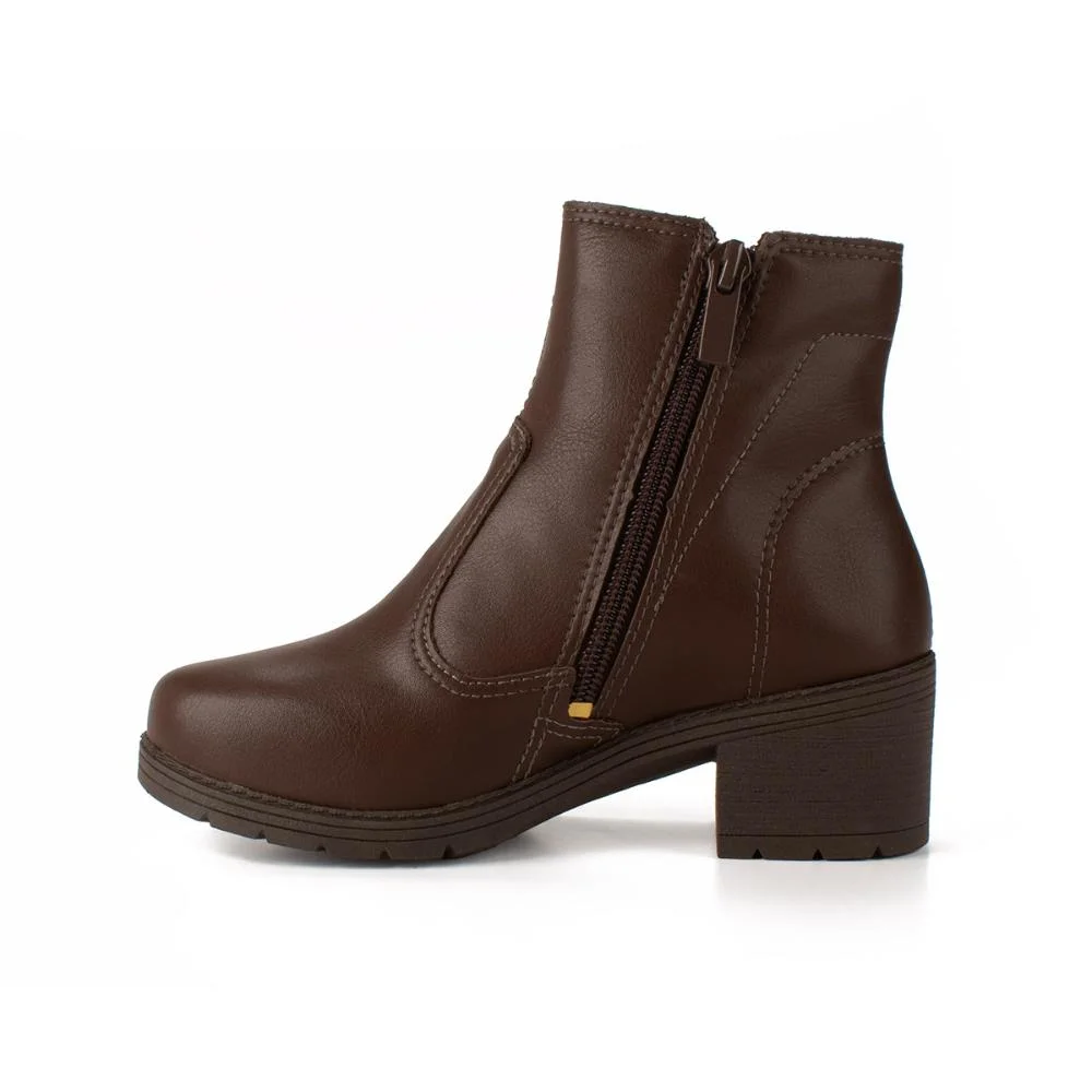 Bota Pink Cats de Cano Curto V5081 Marrom 3