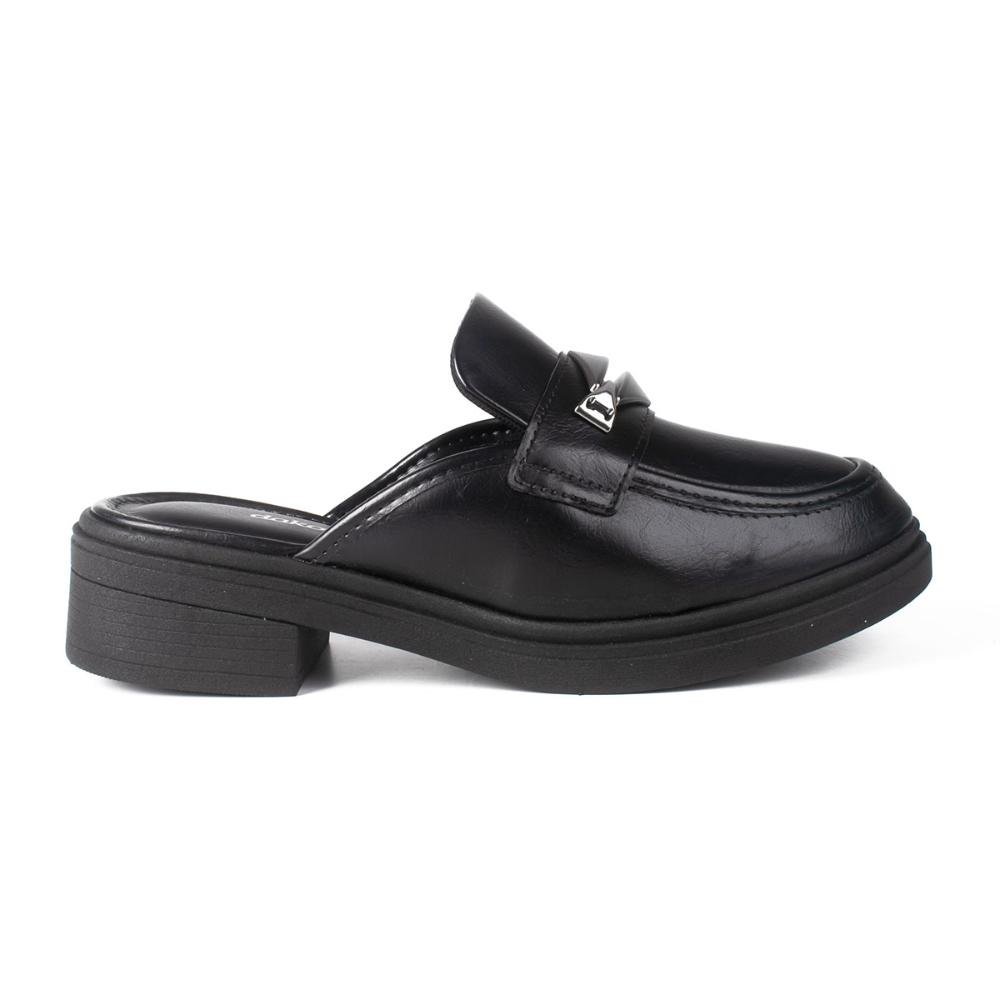 Mule Dakota de Salto Bloco D0422 Preto 3
