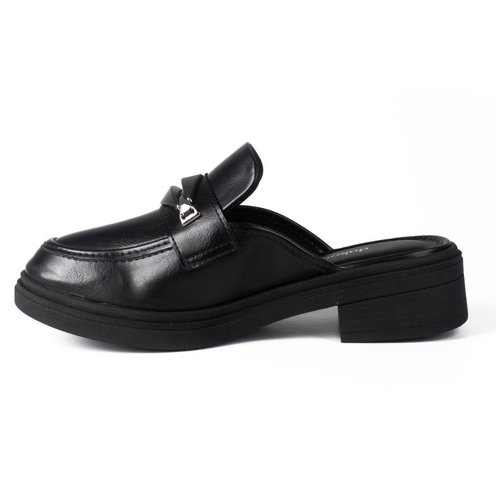 Mule Dakota de Salto Bloco D0422 Preto 4