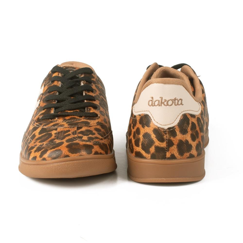 Tênis Dakota Casual Animal Print D0241 Animal Print de Onça 6