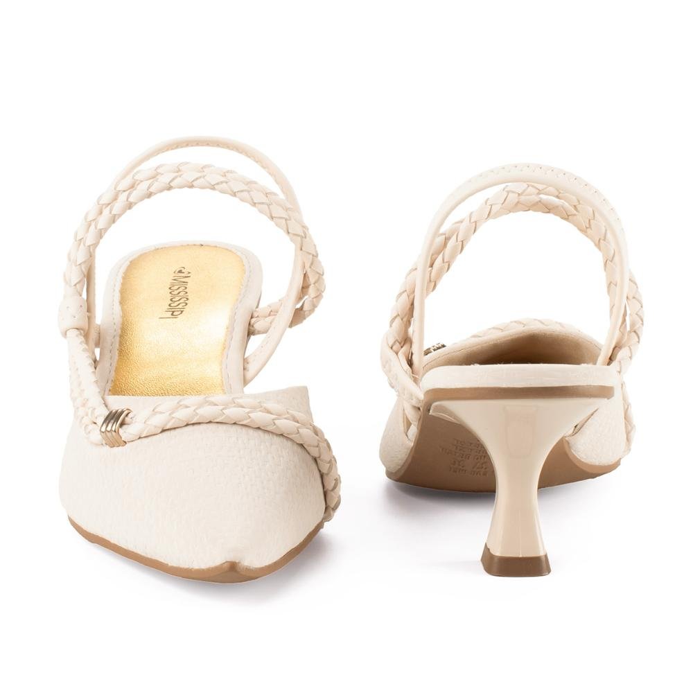 Sapato Mississipi de Salto Alto MI196 Branco 5