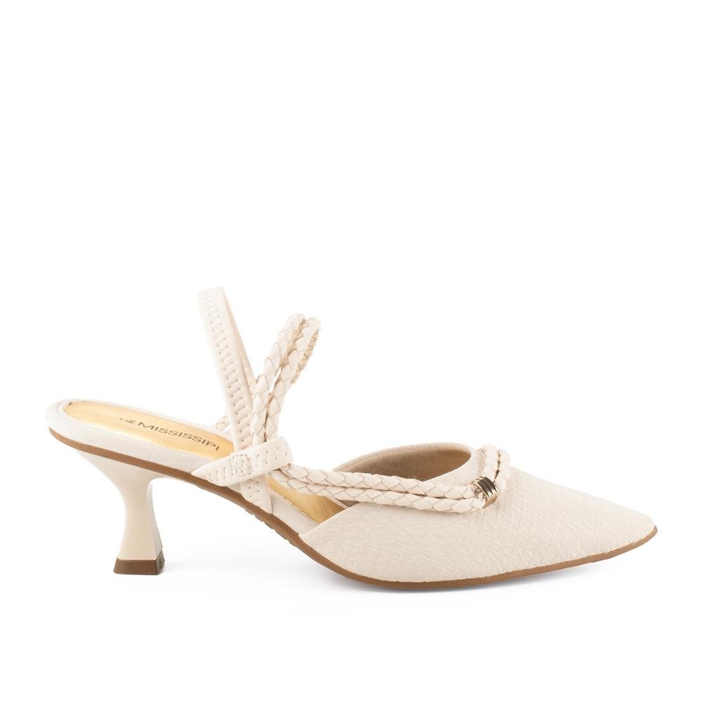 Sapato Mississipi de Salto Alto MI196 Branco 1