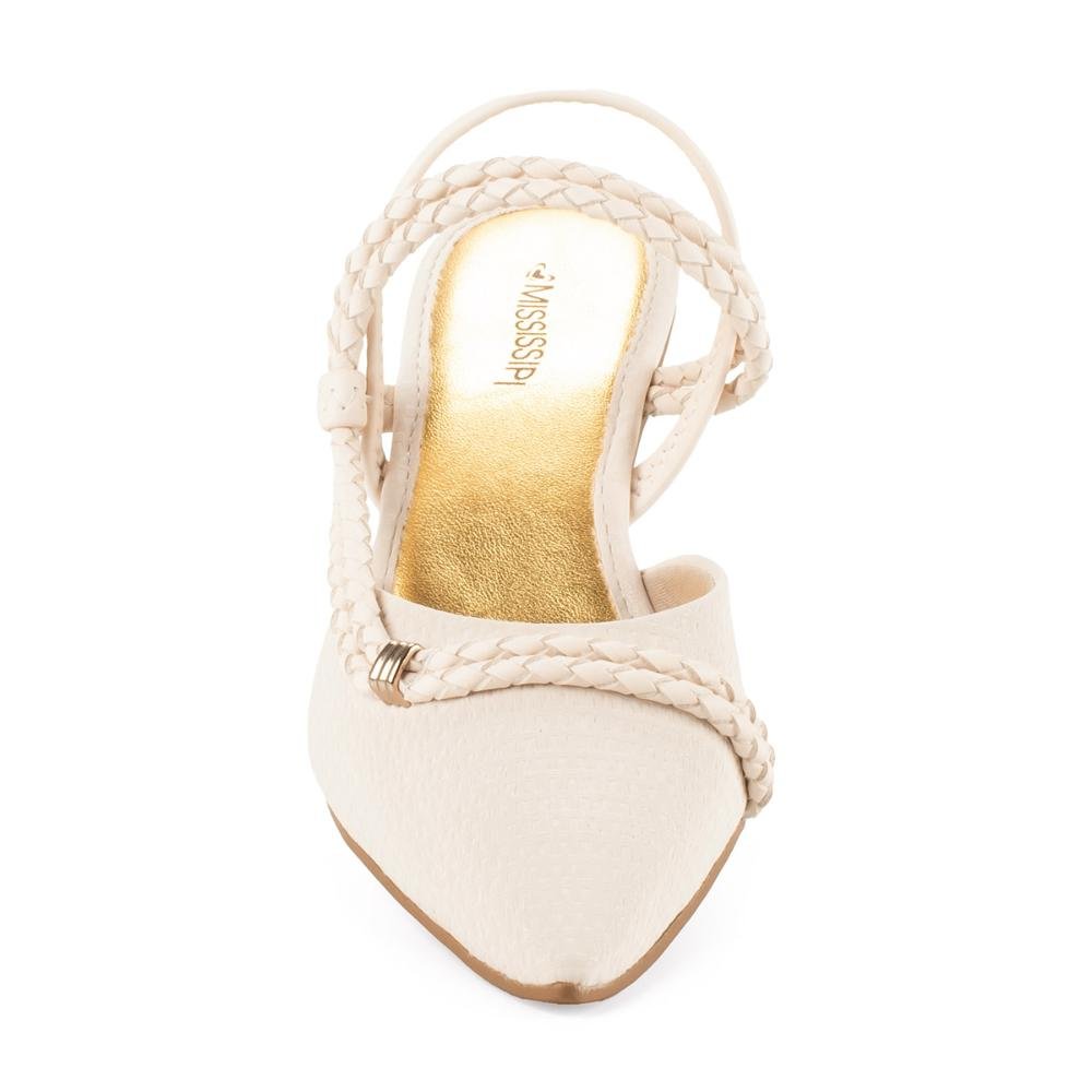 Sapato Mississipi de Salto Alto MI196 Branco 6