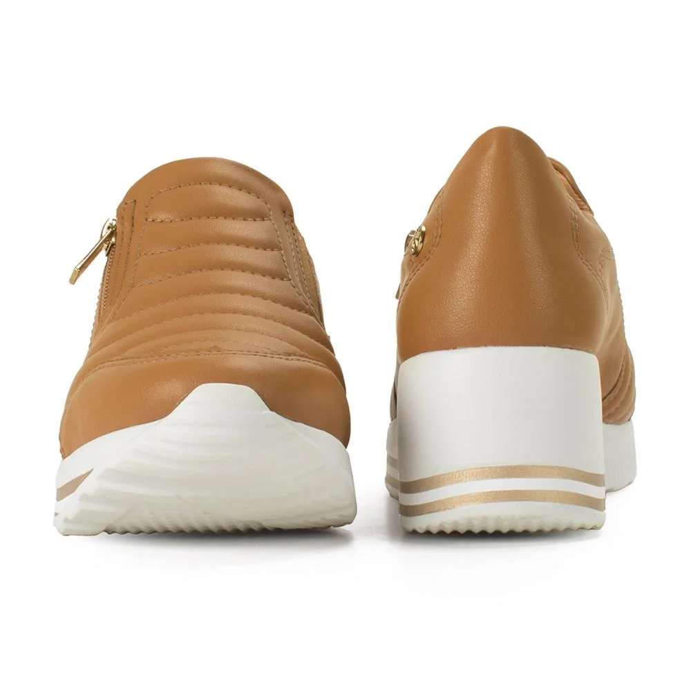 Tênis Kolosh Upper Slip On Claro C1418A Marrom 4