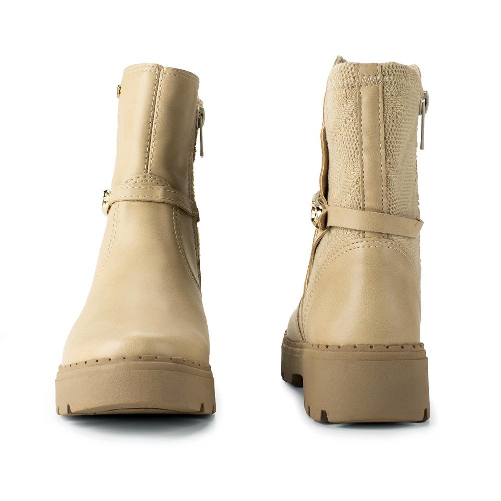 Bota Pink Cats Infantil de Cano Médio V5292 Bege 5