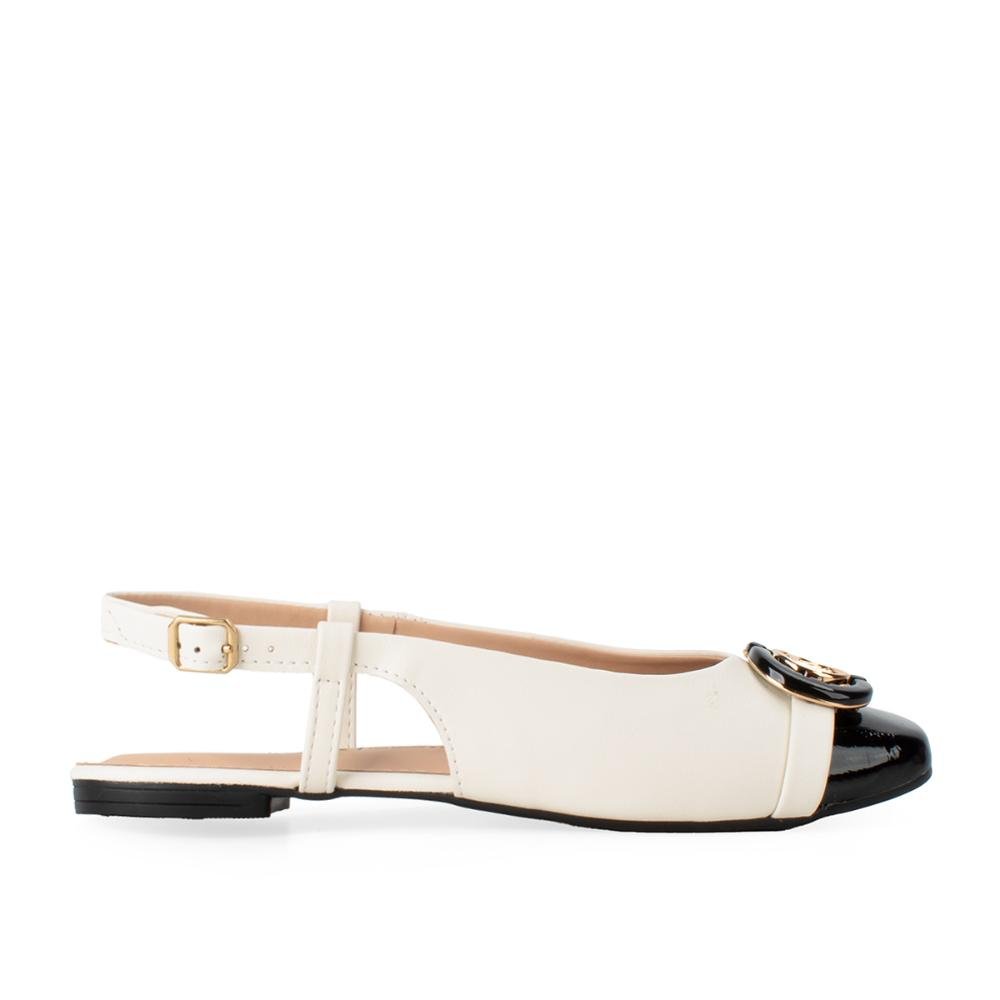 Sapatilha Dakota Slinkback D0234 Branco/Preto 3