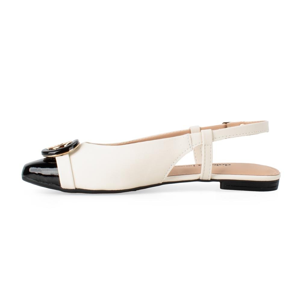 Sapatilha Dakota Slinkback D0234 Branco/Preto 4