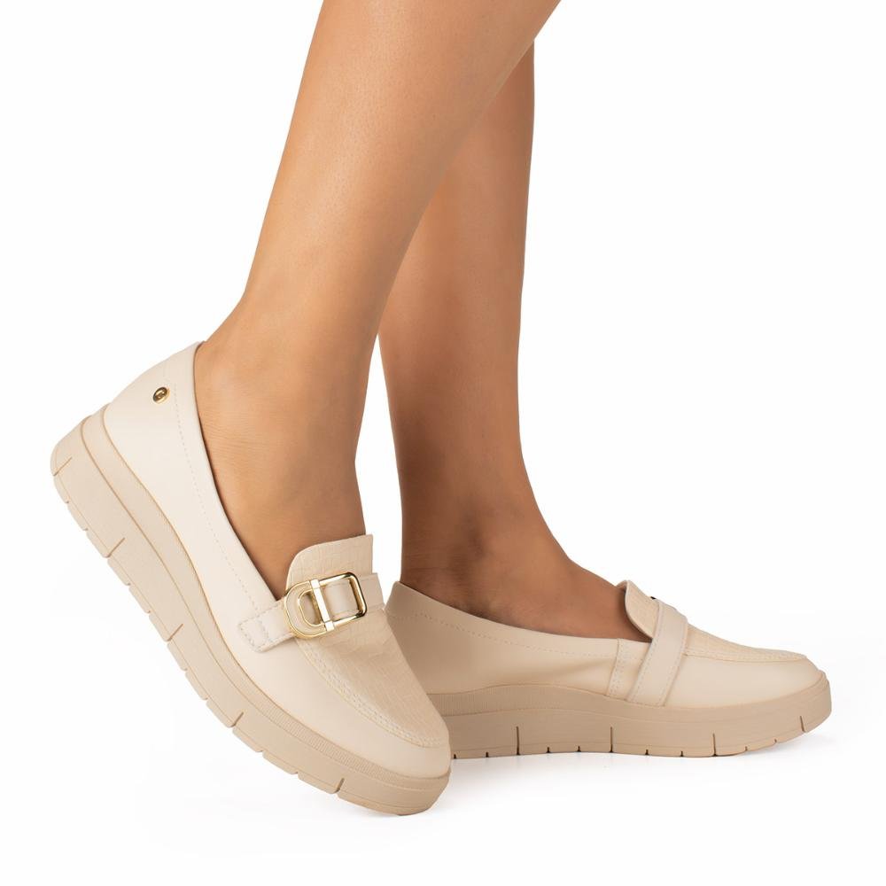Sapato Campesí Loafer CP851 Bege Claro 2