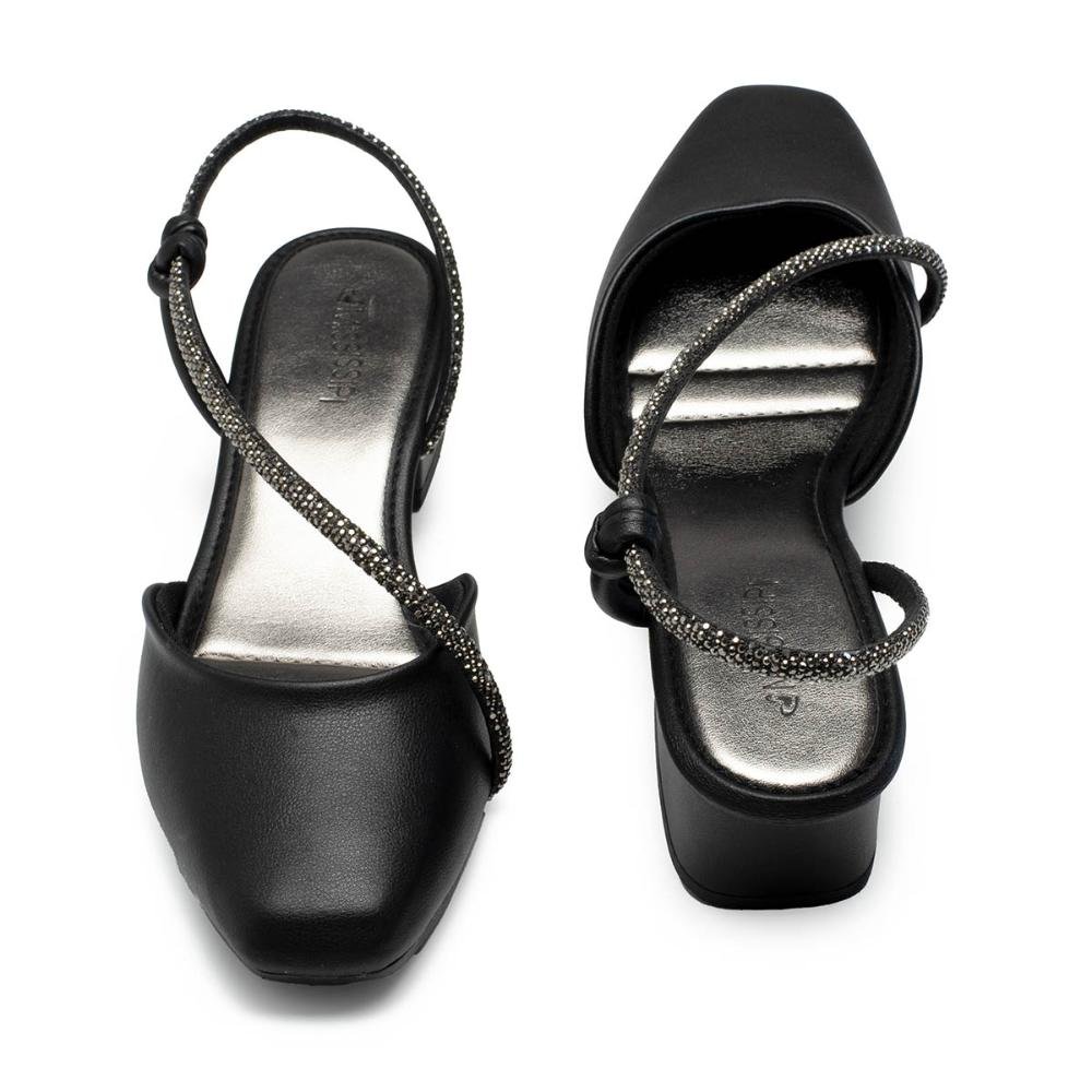 Sapato Mississipi de Salto Bloco MC971 Preto 5