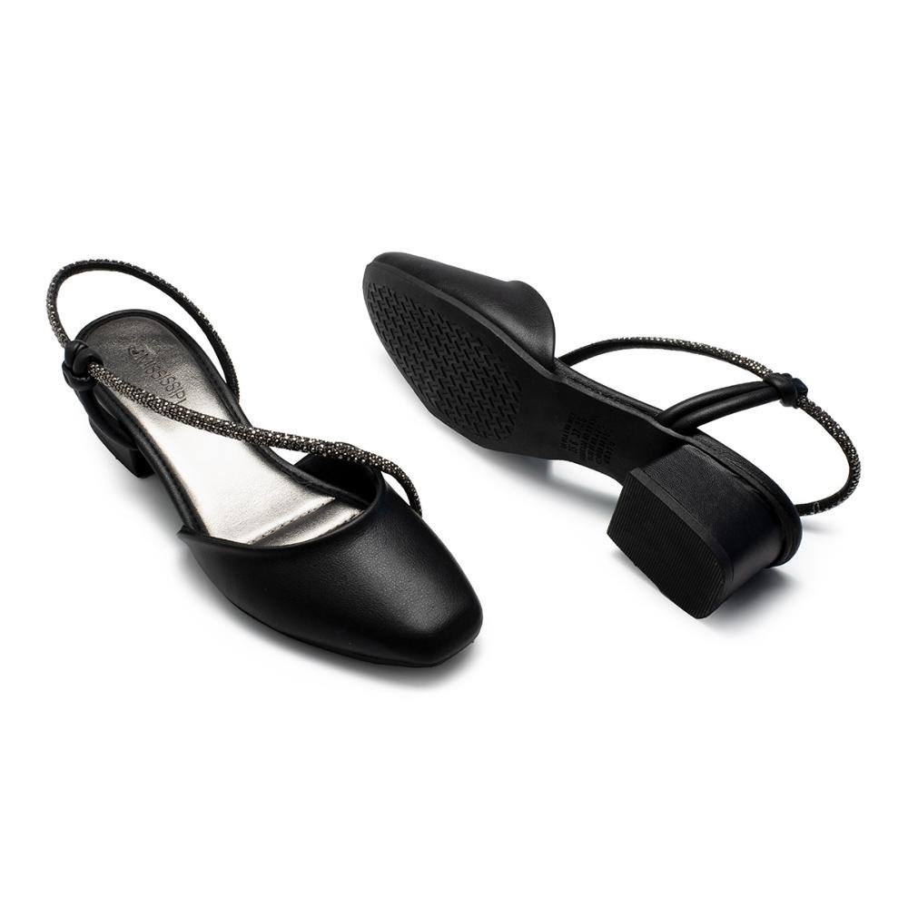 Sapato Mississipi de Salto Bloco MC971 Preto 6