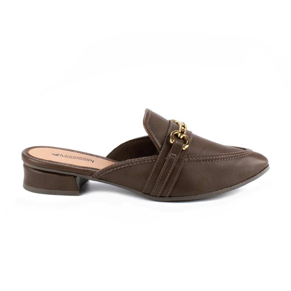Mule Mississipi de Salto Baixo MC882 Marrom 3