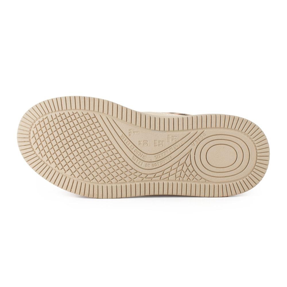 Tênis Pink Cats Infantil Casual V5353 Bege 4