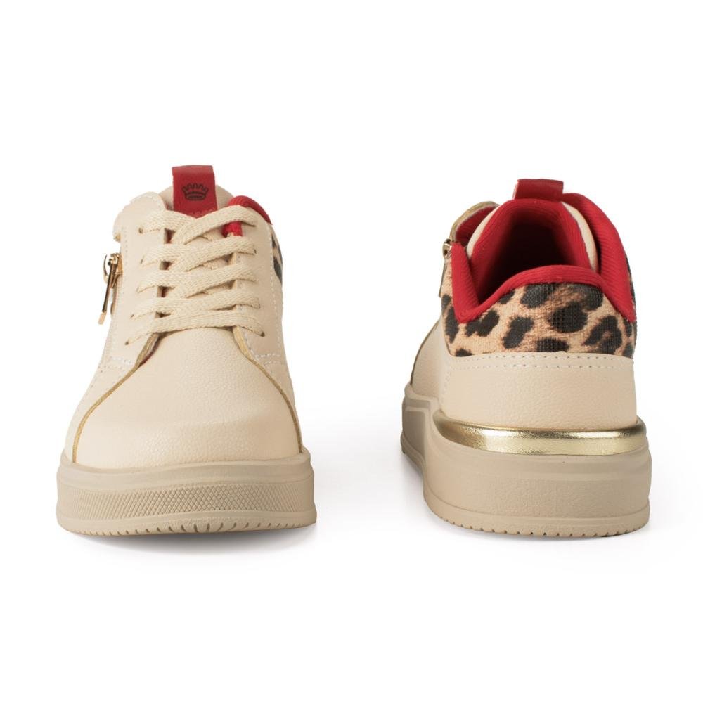 Tênis Pink Cats Infantil Casual V5353 Bege 5