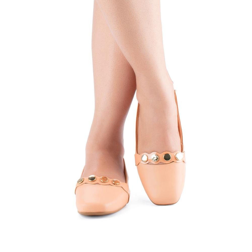Sapato Mississipi de Salto Baixo MC952 Laranja 2