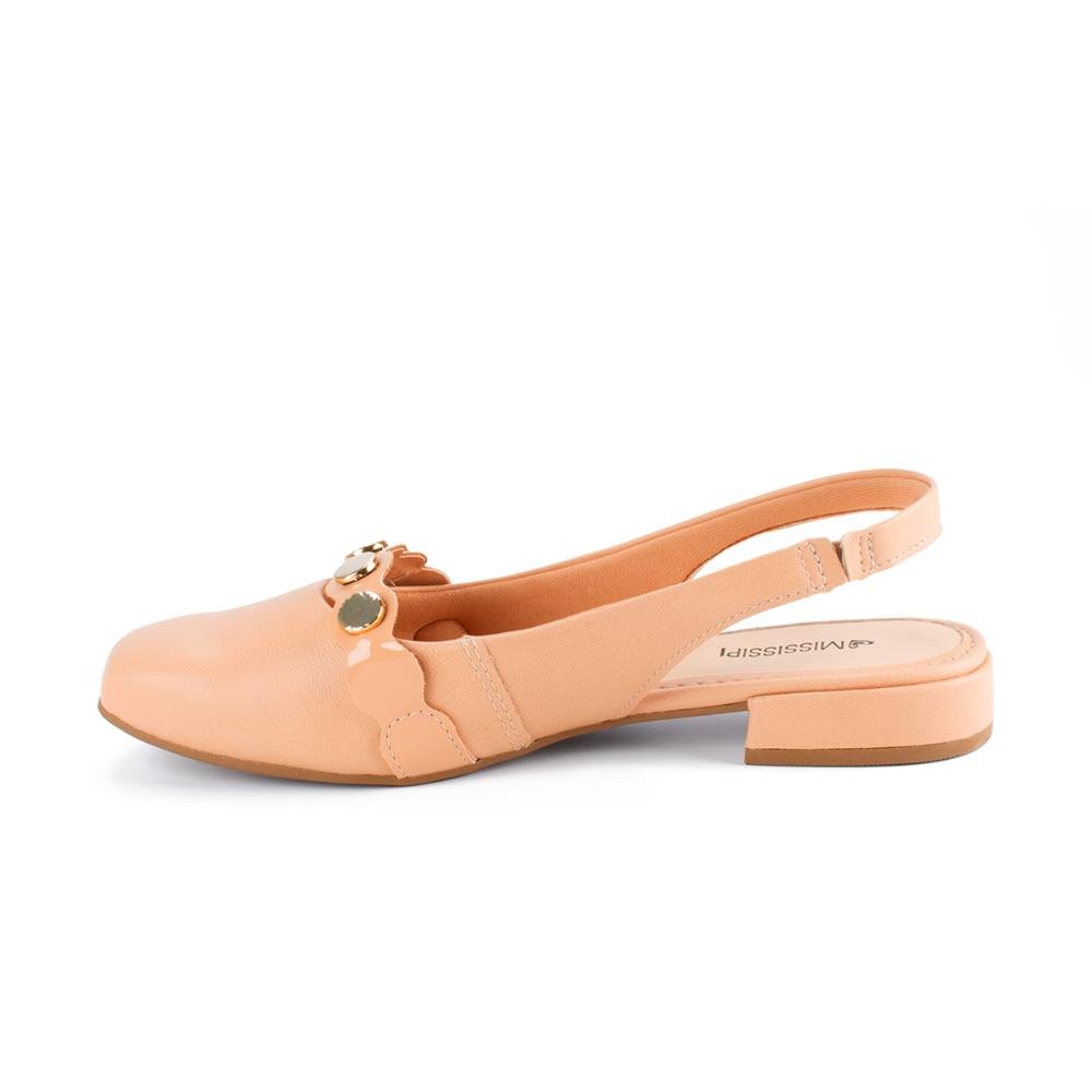 Sapato Mississipi de Salto Baixo MC952 Laranja 4