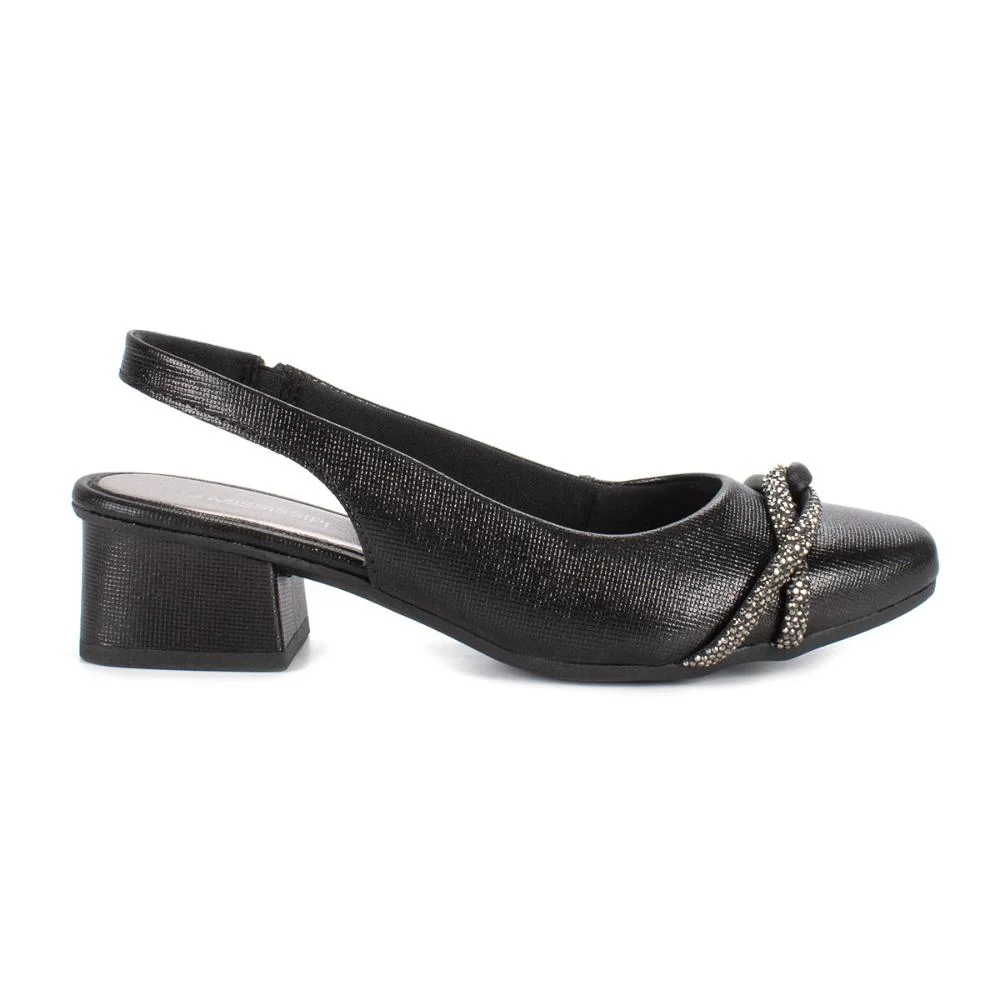 Sapato Mississipi de Salto Bloco MC973 Preto 3