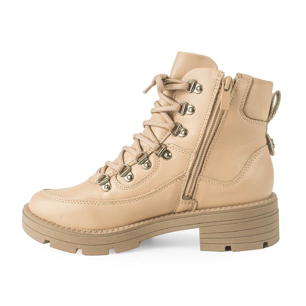 Bota Coturno Dakota Tratorada Feminina DA881 Bege 3