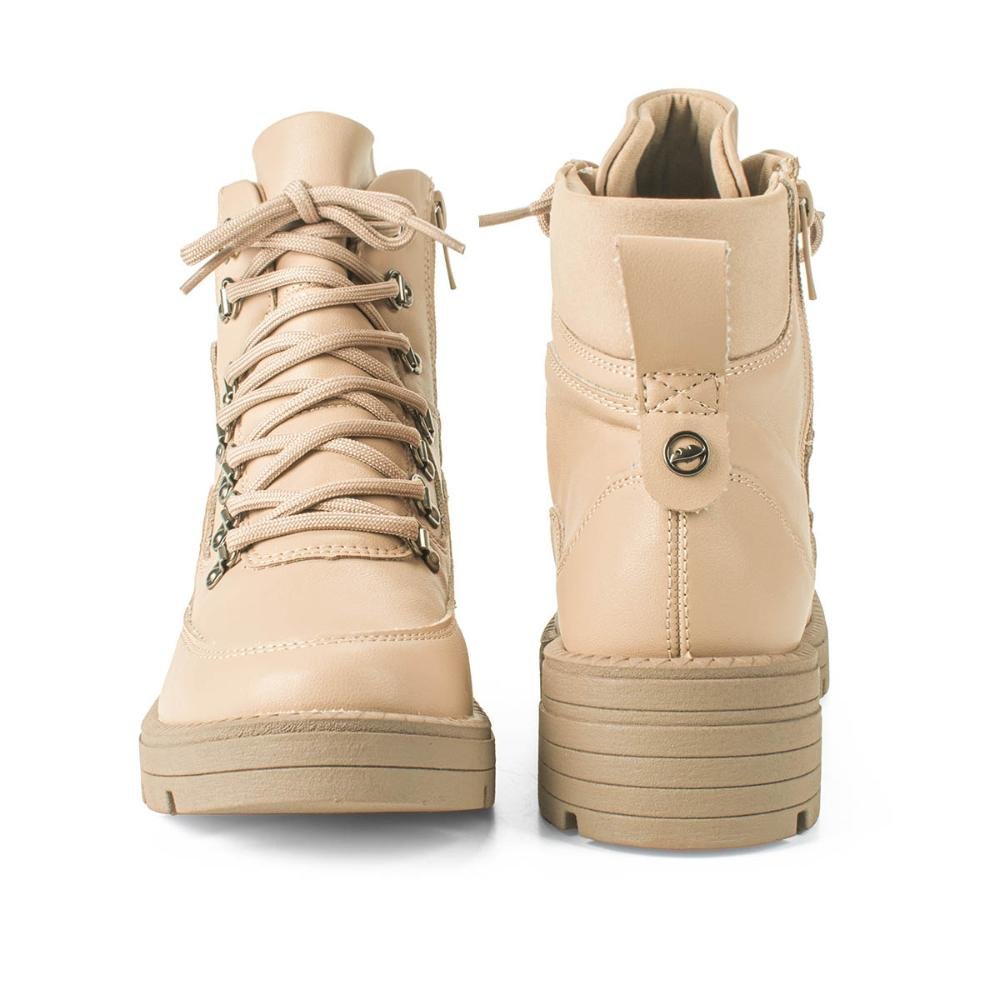 Bota Coturno Dakota Tratorada Feminina DA881 Bege 4