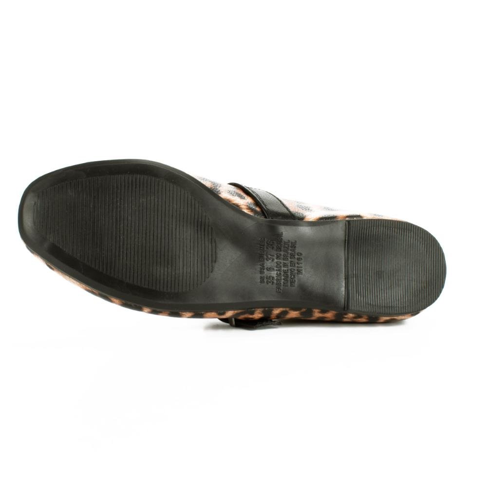 Sapatilha Mississipi Metalizada Feminino ME761 Animal Print de Onça 5