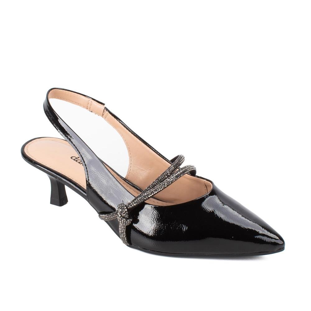 Sapato Dakota de Salto Baixo Feminino D0094 Preto