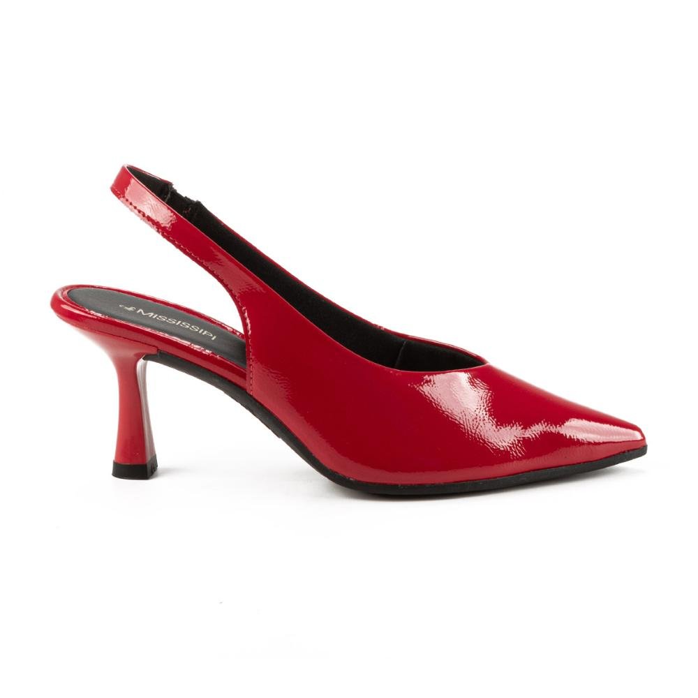 Scarpin Mississipi de Salto Alto Feminino ME304 Vermelho 3
