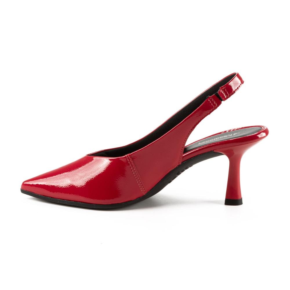 Scarpin Mississipi de Salto Alto Feminino ME304 Vermelho 4
